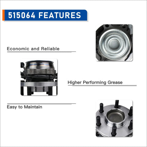 Front Wheel Hub Bearing Assembly 6 Lug With ABS For 2005-2023 Nissan Frontier, 2005-2012 Pathfinder, feature highlights