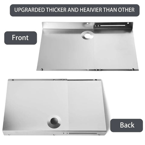 Heavy Duty Stainless Steel Heat Shield Tank Grill Replacement Parts Front and Back View