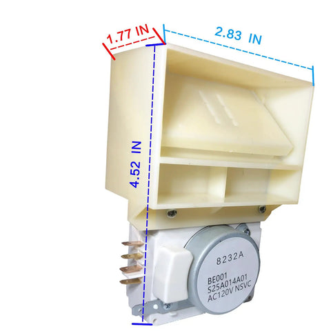 Air Damper Control Assembly For Refrigerator Replacement Damper Fits DFH FFE FFH FFS LFS; dimensions and design detail.