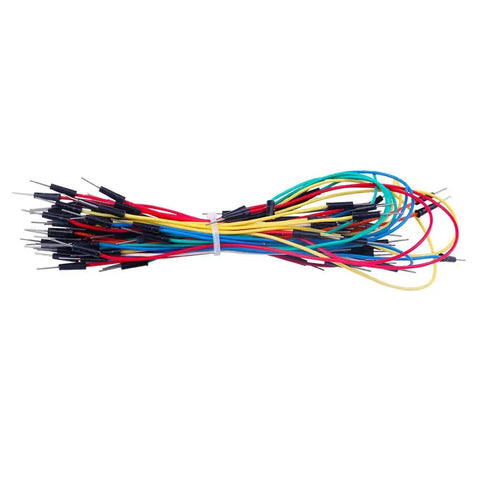 130 Pcs Solderless Flexible Breadboard Jumper Wires, Male to Male, Color-Coded, Durable Copper-Clad Steel Conductors for Arduino Projects