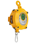 Retractable Spring Balancer For Tools With Adjustable Tension From 19.8 To 33.1 Lbs, Pro Grade Tool Fixture Holder, yellow alloy body with gauge