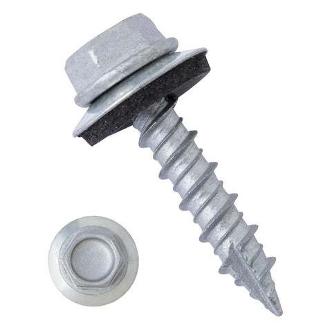 Kiss Those Rust Worries Goodbye Heavy Duty Metal Roofing Screws Number 10 X 1 Inch with rubber washer for steel panels.