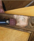 Woodworking Sanding And Polishing Motor With Dual One Sixteenth To Three Eighths Inch Chucks in use on various wooden surfaces.