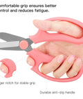 Person holding pink Flower Pruning Scissors For Gardening Strong Floral Shears With Premium Steel Blade Ambidextrous Hand Pruner