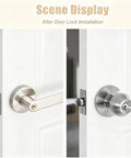 Must-Have Door Lock Installation Kit With Precision Latch Mortise Tool For Smooth DIY Home Hardware Projects And Super Easy Lock Upgrades, installed door knob