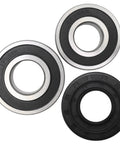 Heavy Duty Washer Tub Bearing And Seal Kit For Front Load Washers showing front and rear bearings and gasket seal for repair.