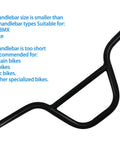 Swallow Shaped High Carbon BMX Handlebar 585mm Long With 22.2mm Clamp For Small Kid Bikes Durable Steel Build And Easy Upgrades