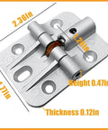 180 Degree Zinc Alloy Adjustable Locking Hinges Set Of 4 For Drop Leaf Tables And Desks, Anteisi Torque Hinges close-up view