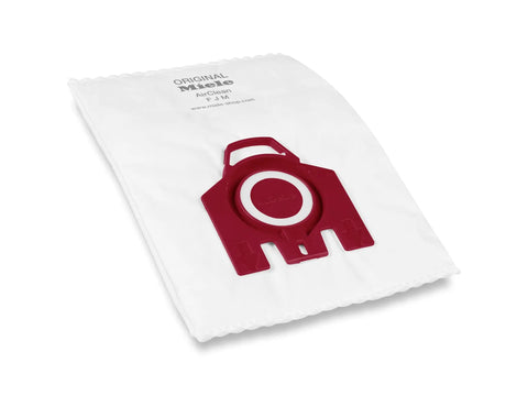 HyClean Air FJM Vacuum Bags For Compact C1 C2 Canister Vacuums, red dust retention filter, white bag, cleaner home