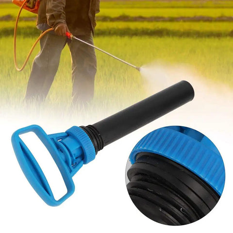 Pressurized Pump Sprayer Parts For High Reliability Air Inflator Stick Sprayer Accessories with close-up of blue handle