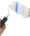 Top Shelf Three Piece Paint Roller Brush Set With Comfort Grip Handle And Ultra Soft Protective Bristles For Slick Wall Coverage And Zero Fuss On Your Next Diy Makeover - close-up of roller with soft bristles.