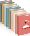Ten Colorful 3 Ring Binders Set With Two Pockets Hardcover For School Office And Home Use Fits Standard 11 By 8 And A Half Inch Paper In Ten Vibrant Colors For Women Men Teachers Students