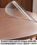 Heavy Duty Pvc Floor Protector Mat For Rolling Chairs With Slick Glide No Stress hardwood guard, protecting a wooden table.