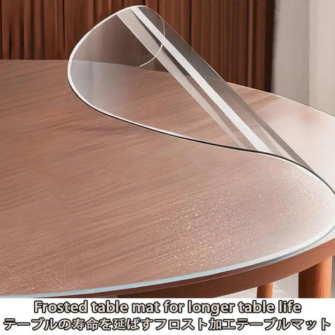 Heavy Duty Pvc Floor Protector Mat For Rolling Chairs With Slick Glide No Stress hardwood guard, protecting a wooden table.