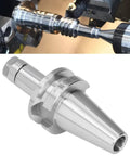 Top Notch Precision Collet Chuck Tool Holder Set 0.005mm For CNC Milling with Wrench, shown in lathe machine use, durable metal