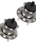 Bolt-On Rear Wheel Hub Bearing Assembly For Hyundai Sonata 2015-2019 Tucson 2016-2019 Veloster N 2019 Optima 2016-2020 Sportage 2017-2020 Cadenza 2017-2020 5-Lug With ABS Replacement 512553 2 Piece Set, two hubs, front view