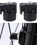 Two Pack Bike Speedometer Wheel Magnets For Spoke Sensor installed on bicycle spoke, showing compact black design with easy install feature.