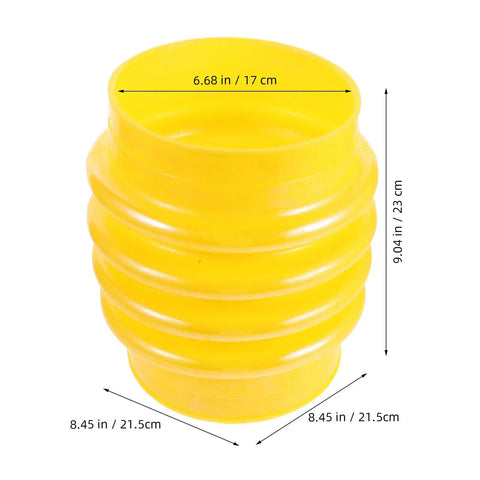 Tamper Bellows Boot Heavy Duty Rubber Dust Sleeve Replacement for Gasoline Tamping Machine, Yellow, 6.7 Inch Hole