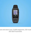 GPSMAP 79sc Marine Handheld GPS With Preloaded BlueChart G3 Coastal Charts, high-resolution display on blue background