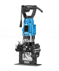Heavy Duty Hydraulic Steel Angle Cutter And Portable Electric Puncher 1800 Watt Four Cylinder Hole Opener close-up, blue and black design.