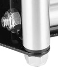 Close-up of steel roller detailing on 5 Inch Winch Roller Fairlead For Side By Side UTVs, Heavy Duty Cable Roller With 125mm Mount Hole Distance