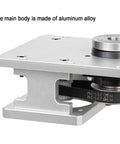 Built Different Hollow Rotary Actuator, Freakishly Precise Rotating Platform For 86 Stepper Motor, showcasing aluminum alloy construction and belt drive.