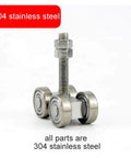 Beefed Up Heavy Duty Sliding Door Hanging Wheel For Industrial And Warehouse Use Orbital Track Bearing Up To 450Kg Smooth Pulley System Built For Tough Rust Resistant Performance And Easy Installation