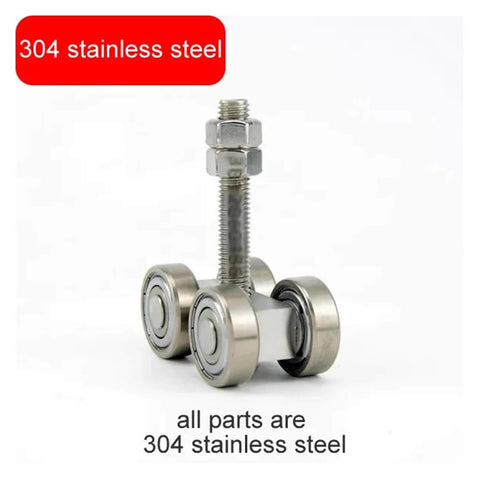 Beefed Up Heavy Duty Sliding Door Hanging Wheel For Industrial And Warehouse Use Orbital Track Bearing Up To 450Kg Smooth Pulley System Built For Tough Rust Resistant Performance And Easy Installation