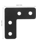 20 Pack Black Stainless Steel Corner Brackets With Enhanced 90 Degree Design For Wall Mounts Flat Right Angle Braces For Chairs And Bookshelves