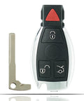 Mercedes Key Fob Replacement For 1997 2014 C Class E Class S Class G Class M Class R Class Sprinter 300 Series Remote Control Key FCC ID IYZ3312 IYZDC pictured with key blade.