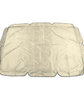 Beige Outdoor Swing Canopy Top Replacement Cover For Porch And Patio Yard Chair, Easy Fit No Fuss Weatherproof Dustproof Shield