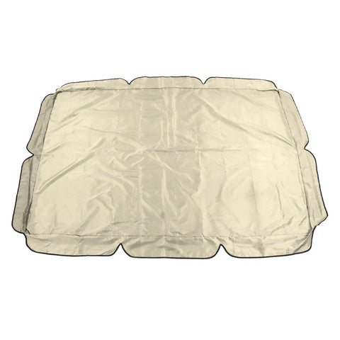 Beige Outdoor Swing Canopy Top Replacement Cover For Porch And Patio Yard Chair, Easy Fit No Fuss Weatherproof Dustproof Shield