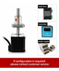 Rock Solid 17 Nema Stepper Motor With SFU1204 Ball Screw Assembly and controller for CNC engraving projects.