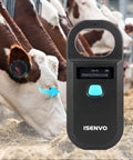 Rechargeable Pet Microchip Scanner RFID EMID Reader 134 2kHz And 125kHz Chip Detector used on cows in a barn