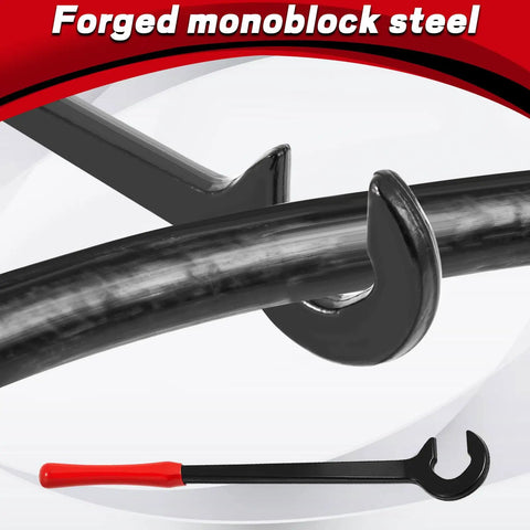 Heavy Duty 12-Inch Cable Bender Two Pack For 350 MCM Electrical Wire, Angled Head Design for seamless wiring projects.