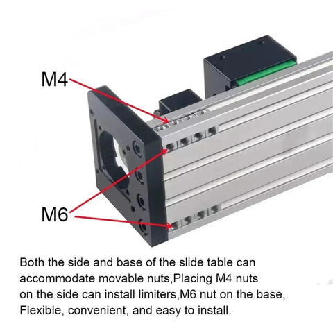 Hefty Double Linear Rail X Y Z Axis Slide Stage With Sfuh1605 Ball Screw, Nema 23 Mount, 1000Mm Throw And Rock Solid 60Kg Carry For Garage Cnc Builds showing adjustable nuts and mounting points.