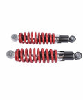 340mm Front Suspension Shock Swingarm Kit Replacement for Quad Bike ATV Go Kart DIY Kart Part with red coil springs