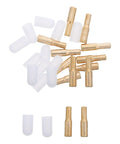 Brass 5mm Shelf Pins With Rubber Covers For Kitchen Cabinets And Furniture, Hidden Design For Clean Look, Fits Most Panel Boards, Pantry