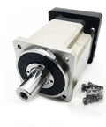 Heavy Duty High Torque Planetary Gearbox Reducer On Flange Input For 2KW Motor with alloy housing and flange mount.