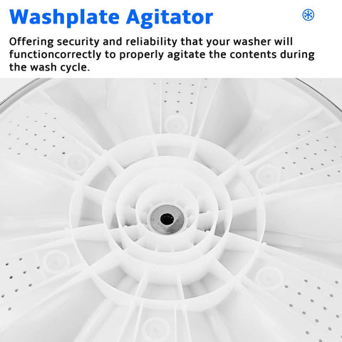 Washplate Pulsator Assembly For LG Kenmore Top Load Washer Compatible With AP6800730 with screw, shown from center view