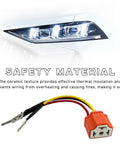 Ceramic H4 9003 HB2 Wiring Harness Socket Kit 2Pcs Pigtail Female Plug To Fix Nonstandard H4 Pins Fog Light Retrofit Connector