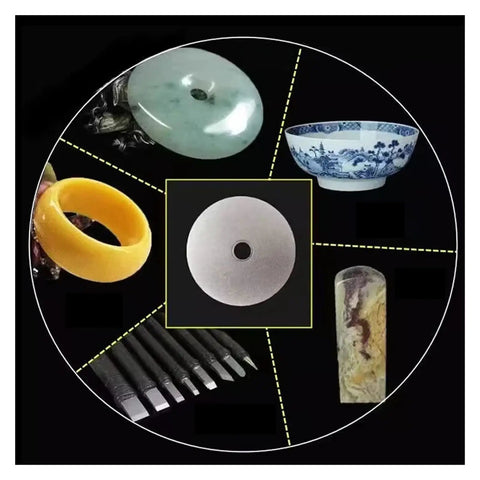 Flat Lap Grinding Wheel Pro Grade 4 Inch 100mm disc with 80-2000 grit for polishing stone, glass, ceramic workpieces
