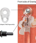 Product image showing One Quarter Inch Shoulder Bolts With Nickel Finish For Drapery Batons And Plastic Adapters, Hex Head.