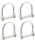 Heavy Duty Trailer Coupler Pin Kit No Tool Needed, 4 Pack 316 Stainless Steel Wire Lock Pins, 3/16 Inch Diameter By 1.97 Inch Length, Rustproof Quick Install Hitch Pin For Trailers, shown 4-pack