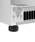 Chill Out In Style 21 Cu Ft Commercial Freezer With Glass Door feet and ventilation features for stability and cooling.