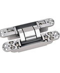 Premium 3D Adjustable Hidden Cross Hinge for Wood Doors and Gates Self-Closing Silent Operation Heavy Duty Zinc Alloy top view