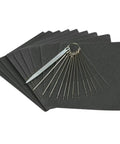 Guitar Luthier Tool Set With 13 Stainless Steel Bridge Saddle Nut Files, 9 Sheets Sandpaper Pack for Quick Pro Grade Guitar Setup
