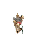 Backflow Preventer Double Check Valve 1/2 Inch Lead Free, Top Entry, NPT Ends, Quarter-Turn Ball Shutoffs, Keeps Potable Water Safe, Meets National Plumbing Codes For Home Plumbing Upgrades on brass valve body