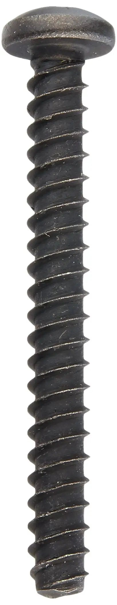 Stainless Steel Thread Rolling Screw For Plastic With Black Oxide Finish Pan Head Phillips Drive Eight Sixteen Thread Size One And A Half Inch Length