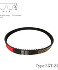 Fresh 2-Pack Of Easyling Endless Synchronous 3GT Rubber Drive Belts For 3D Printers, showing a 9 inch long, 6mm wide belt.